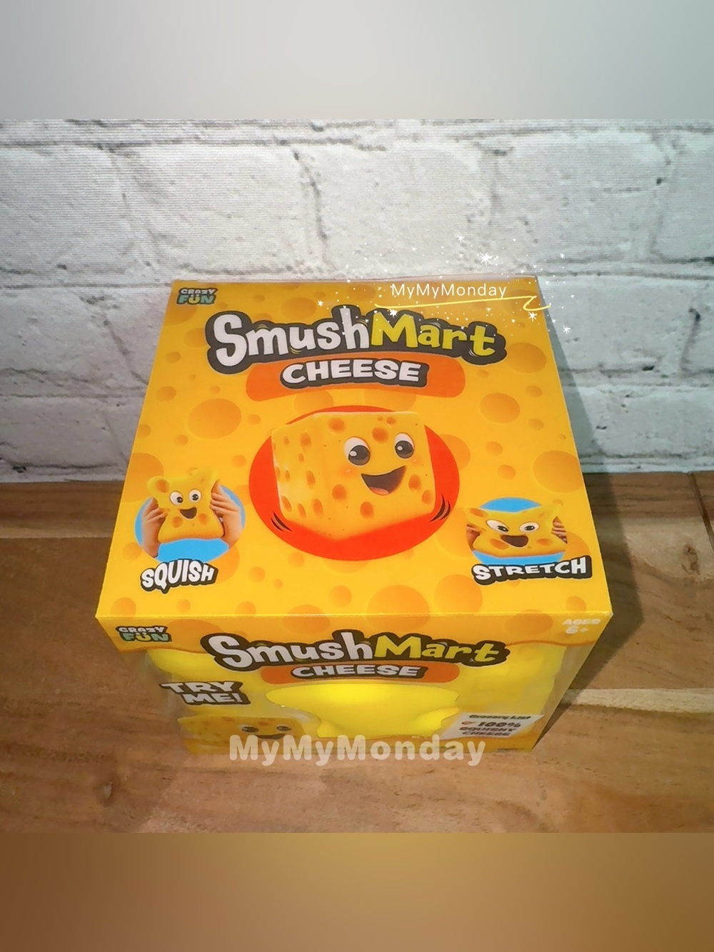 Smushmart Giant Squeezy Cheese Squishy Toy - Picture 2 of 4